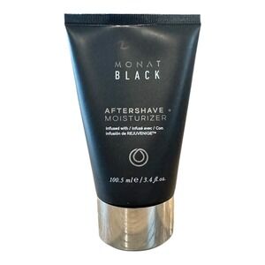 NEW! Monat Black *MEN's AFTERSHAVE +  MOISTURIZER* Infused w/Rejuveniqe - 3.4oz